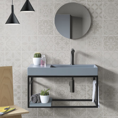 Console pour lavabo en métal - FRAME - A. e T. ITALIA