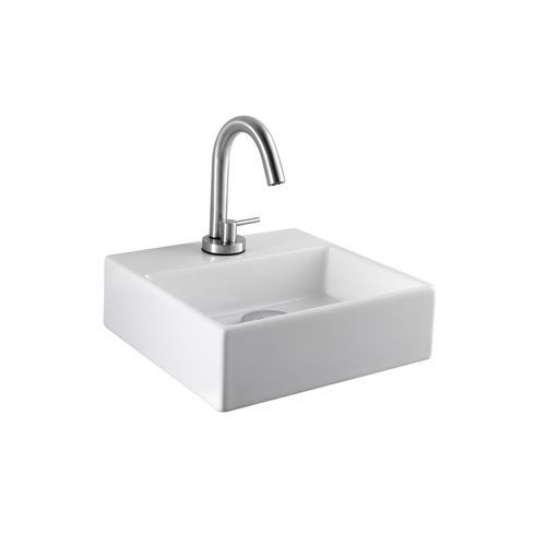 Lave-mains suspendu - L318 - A. e T. ITALIA - carré / en céramique