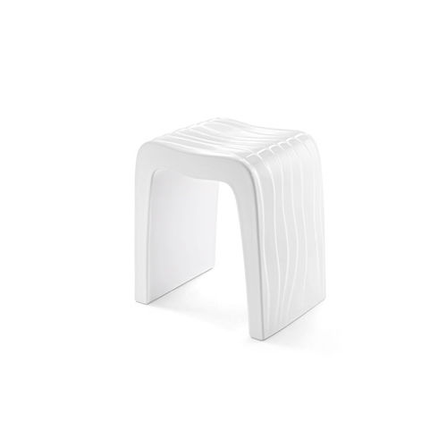 Tabouret de douche contemporain - C100 - A. e T. ITALIA - en céramique / avec piètement en céramique / double