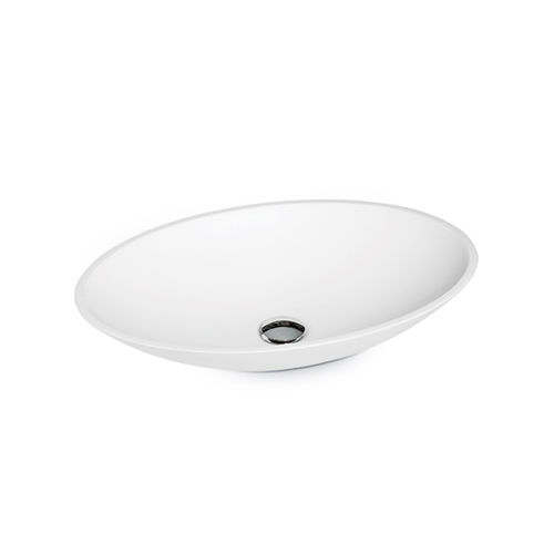 Vasque à poser - 66317 - NEWFORM - en CristalPlant® / ovale / contemporaine