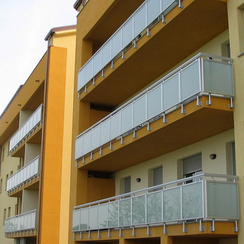 Balcon à panneaux - PISA - METRA Building - en verre