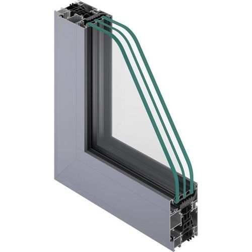 Fenêtre en verre - NC 65 HES IBT - METRA Building - aluminium / battante / fixe