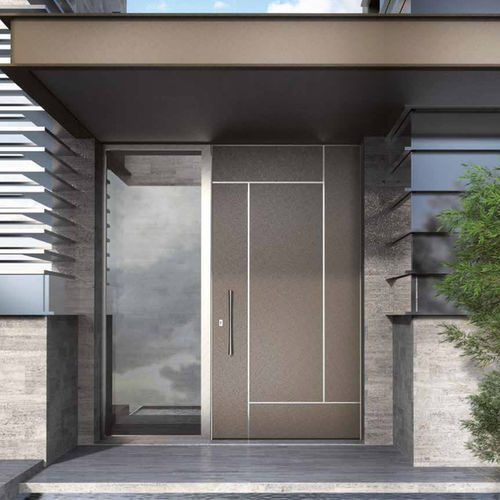 Porte d'entrée - NC 90 HES DS - METRA Building - en aluminium / battante / contemporaine
