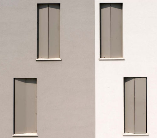Volet à guillotine - SCURO - METRA Building - en bois / en métal / aspect bois