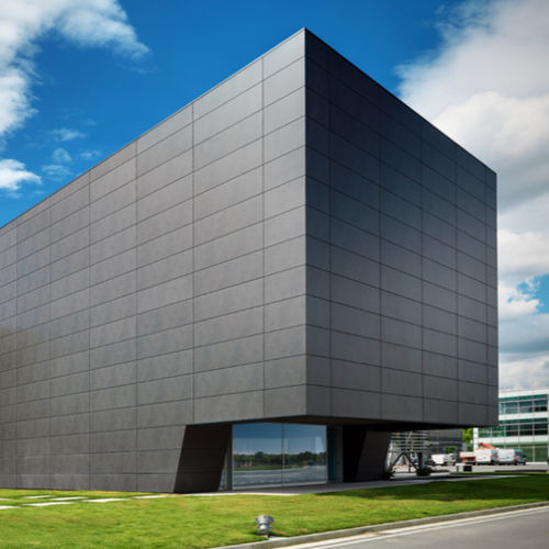 Façade ventilée en aluminium - URANO  - METRA Building - en céramique