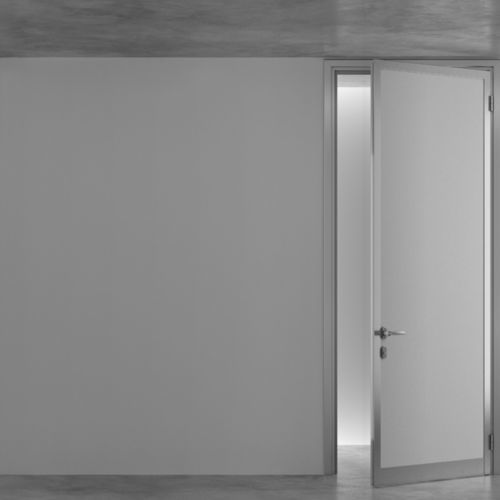 Porte d'intérieur - OVERLAP - METRA Building - en bois / en verre / aluminium