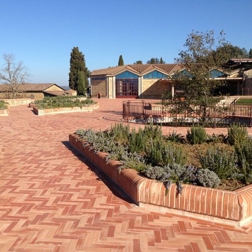 Pavé en terracotta - TAGLIO FILO - Manetti Gusmano & figli - Sannini Impruneta - d'extérieur / de terrasse / de jardin