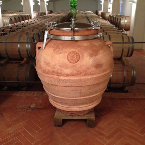 Réservoir pour le vin - AMPHORAS  - Manetti Gusmano & figli - Sannini Impruneta - préfabriqué / en terracotta