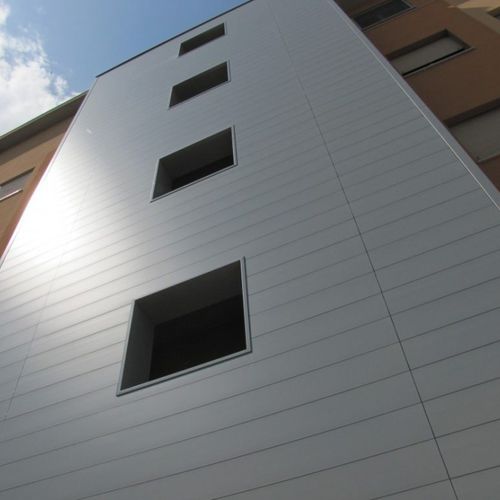 Bardage en panneaux - XLINE - PROMOCLAD - d'aluminium / lisse / de grand format