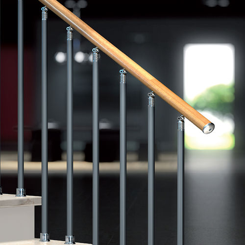 Garde-corps en métal - CZ - Mobirolo - à barreaux / d'intérieur / pour escalier
