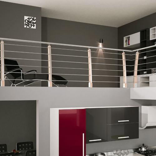Garde-corps en acier - ARC 100 - Mobirolo - à barreaux / d'intérieur / pour mezzanine