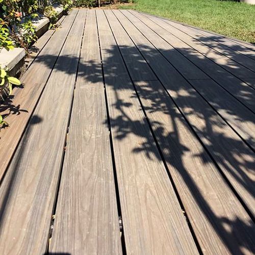 Lame de terrasse en teck - OSSIDATO - SKEMA - aspect bois / imperméable / recyclée