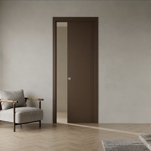 Porte d'intérieur - Evolution - Ermetika - en bois / coulissante / classique