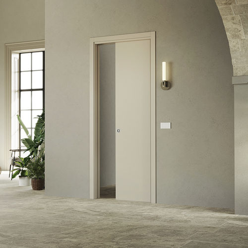 Porte d'intérieur - Luminox - Ermetika - en bois / coulissante / contemporaine
