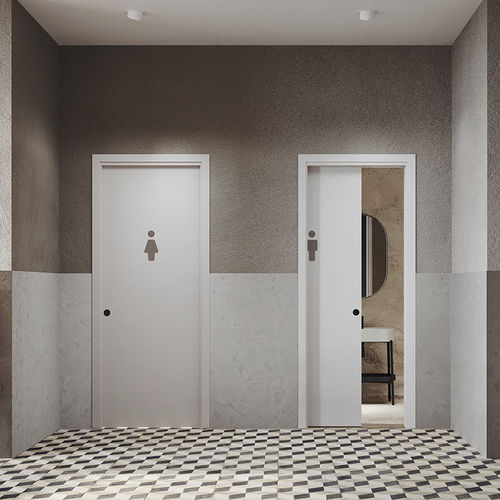 Porte d'intérieur - Unico Evo - Ermetika - en bois / coulissante / contemporaine