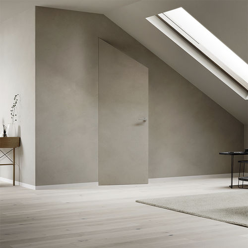 Porte d'intérieur - ABSOLUTE SWING: TRAPEZOIDAL - Ermetika - en bois / battante / contemporaine