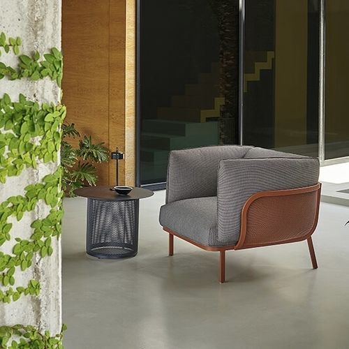 Fauteuil contemporain - Cabla - EMU - en tissu / en acier / avec coussin amovible