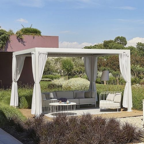 Pergola autoportée - Nuvola - EMU - en aluminium / à lames orientables / motorisée