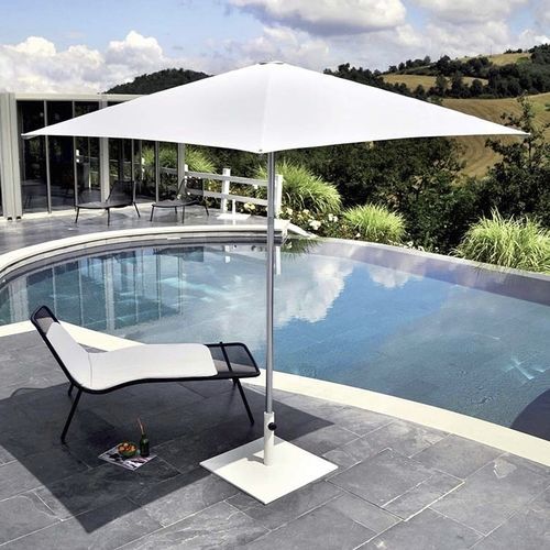 Parasol carré - Piazzetta - EMU - hexagonal / à mât central / en aluminium