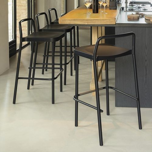 Chaise de bar contemporaine - Grace - EMU - d'extérieur / d'intérieur / en aluminium
