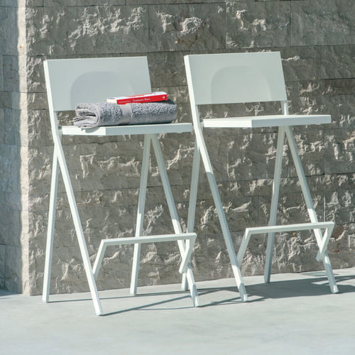 Chaise de bar contemporaine - MIA  - EMU - d'extérieur / d'intérieur / en acier