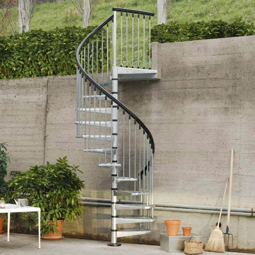Escalier en colimaçon - ARKÈ : CIVIK ZINK - FONTANOT - ALBINI & FONTANOT - à marches en métal / structure en métal / d'extérieur