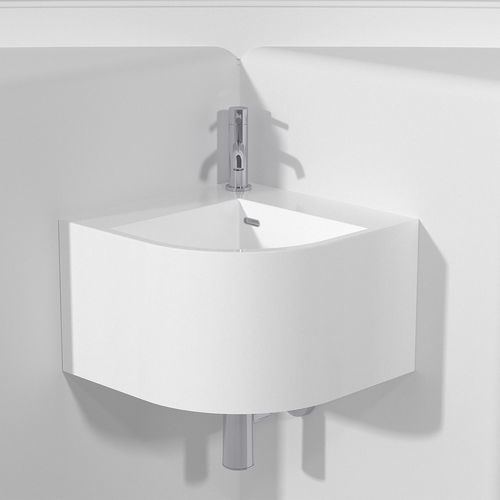 Vasque suspendue - ANGLE - Technova S.r.l. - en Pietraluce® / personnalisable / d'angle
