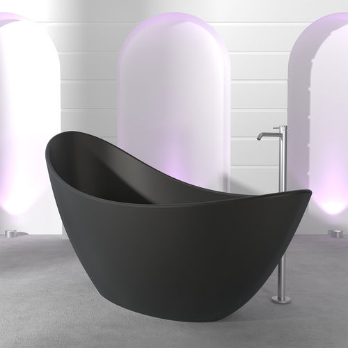 Baignoire ovale - LUNA - Technova S.r.l. - en îlot / pour habitat / en Pietraluce®