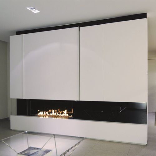 Cheminée à bois - LUNA DIAMOND 1150H - M-Design - à gaz / à encastrer / simple face