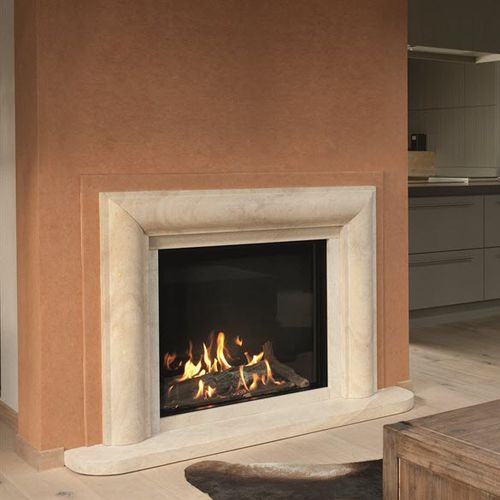 Cheminée à gaz - LUNA DIAMOND 850 V - M-Design - à encastrer / simple face / à foyer fermé