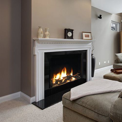 Cheminée à gaz - LUNA DIAMOND 1150 V - M-Design - à encastrer / simple face / à foyer fermé