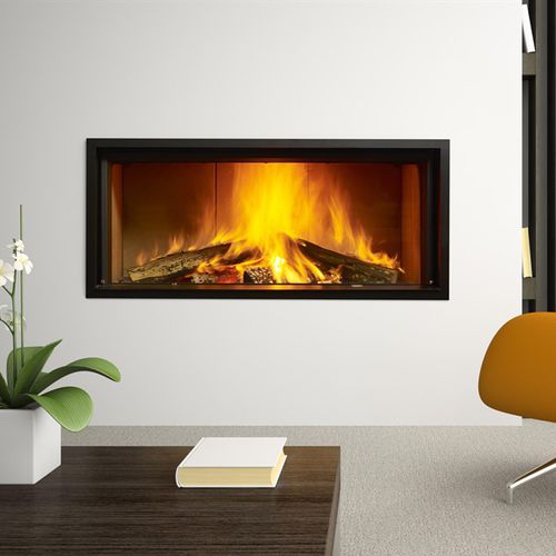 Cheminée à bois - ARGENTO 1350H BASIC & PREMIUM - M-Design - encastrable / simple face / à foyer fermé