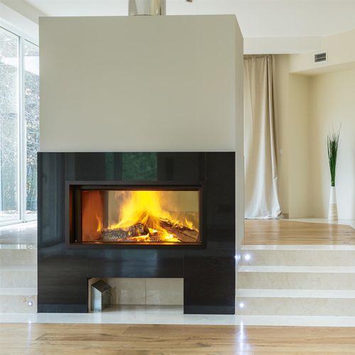 Cheminée à bois - ARGENTO 1350DH BASIC & PREMIUM - M-Design - encastrable / simple face / à foyer fermé