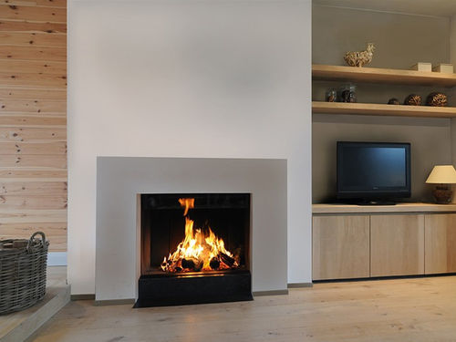 Cheminée à bois - LUNA DIAMOND 850V - M-Design - à encastrer / simple face / à foyer fermé