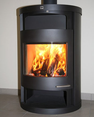 Poêle à bois - BOLZANO - M-Design - 9 kW / contemporain / en inox
