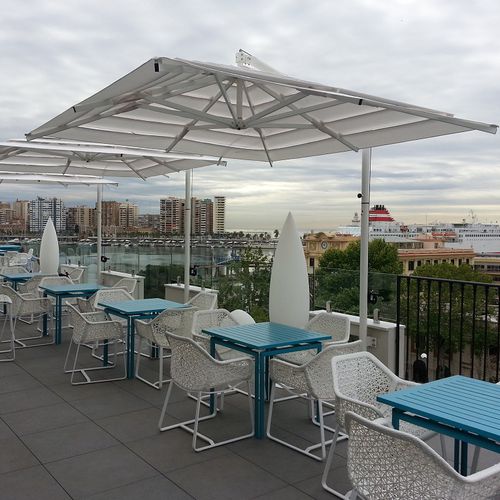 Parasol carré - TALENTO - Edengarden Patio Umbrellas - mural / déporté / en tissu acrylique
