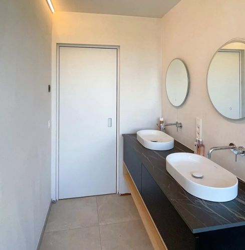 Porte d'intérieur - ANYWHITE - ANYWAY DOORS - aluminium / battante / à pivot