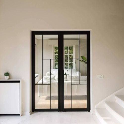 Porte d'intérieur - STEEL LOOK  - ANYWAY DOORS - aluminium / battante / à pivot