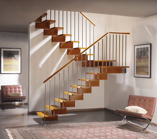 Escalier droit - NUVOLA : SC - SK SYSTEME - quart tournant / demi-tournant / circulaire