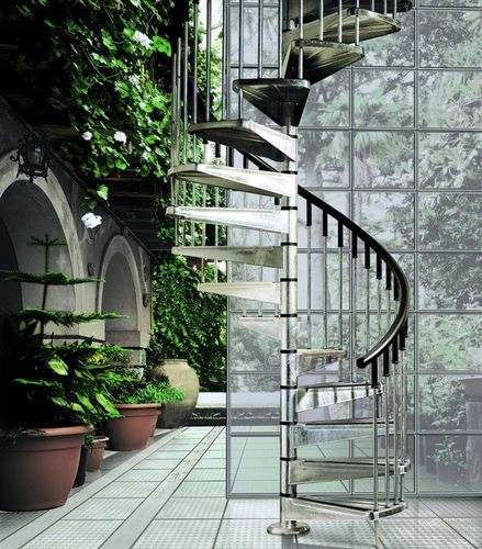 Escalier en colimaçon - OPTIMA - SK SYSTEME - à marches en métal / à marches en plastique / structure en acier