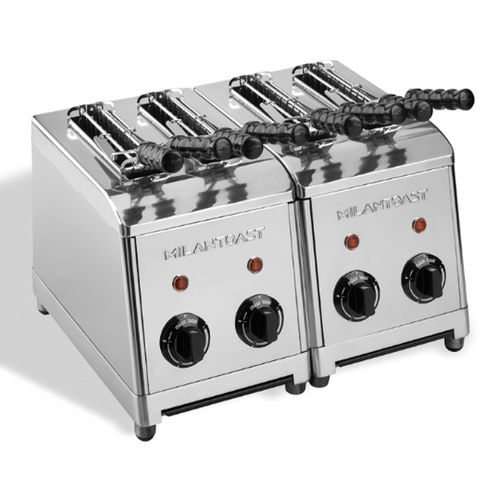 Grille-pain professionnel - 7040 - Milan Toast - 4 tranches / en inox