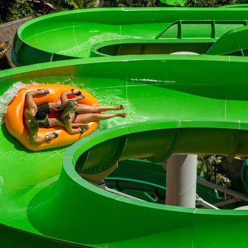 Toboggan tournant - OPEN FLUME - WhiteWater - pour parc aquatique