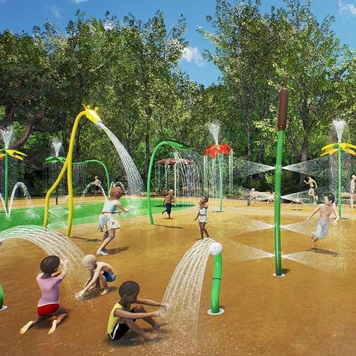 Structure de jeu pour parc aquatique - AQUASPLASH - WhiteWater - en acier inoxydable