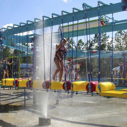 Structure de jeu pour parc aquatique - AQUACOURSE - WhiteWater - en acier inoxydable / en corde