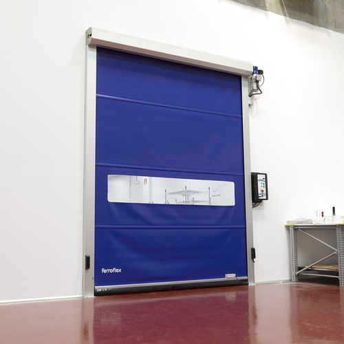 Porte industrielle enroulable - Manusa - en aluminium / résistante à la corrosion / manuelle