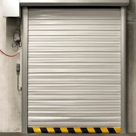 Porte industrielle enroulable - Manusa - en polyester / en mousse / d'aluminium