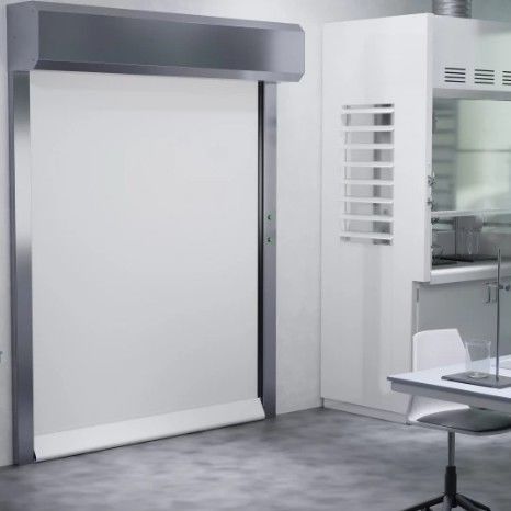 Porte industrielle à enroulement - Manusa - enroulable / à isolation thermique / acoustique