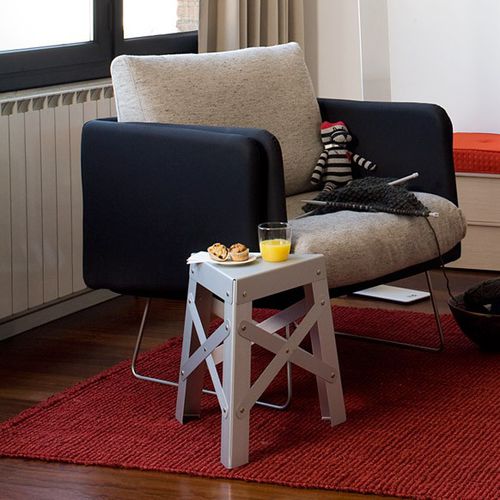 Table d'appoint contemporaine - EIFFEL - RS LIFE - aluminium / en carton / avec piètement en aluminium