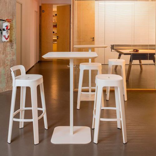 Tabouret de bar contemporain - OMBRA - RS LIFE - en chêne / en noyer / en iroko