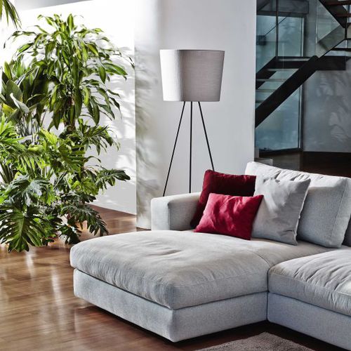 Lampe sur pied - HUNT e LAMB - Ditre Italia - en tissu / en métal / contemporaine